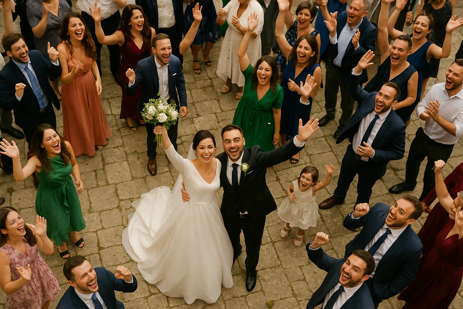 Musica per matrimoni a Parma - sposi che ballano con gli invitati